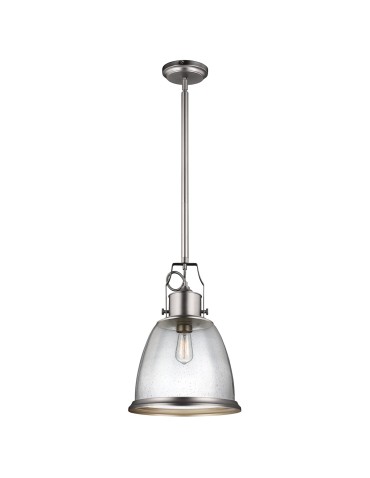 Elstead HOBSON Wisząca E27 1x75W Nikiel FE-HOBSON-P-L-SN
