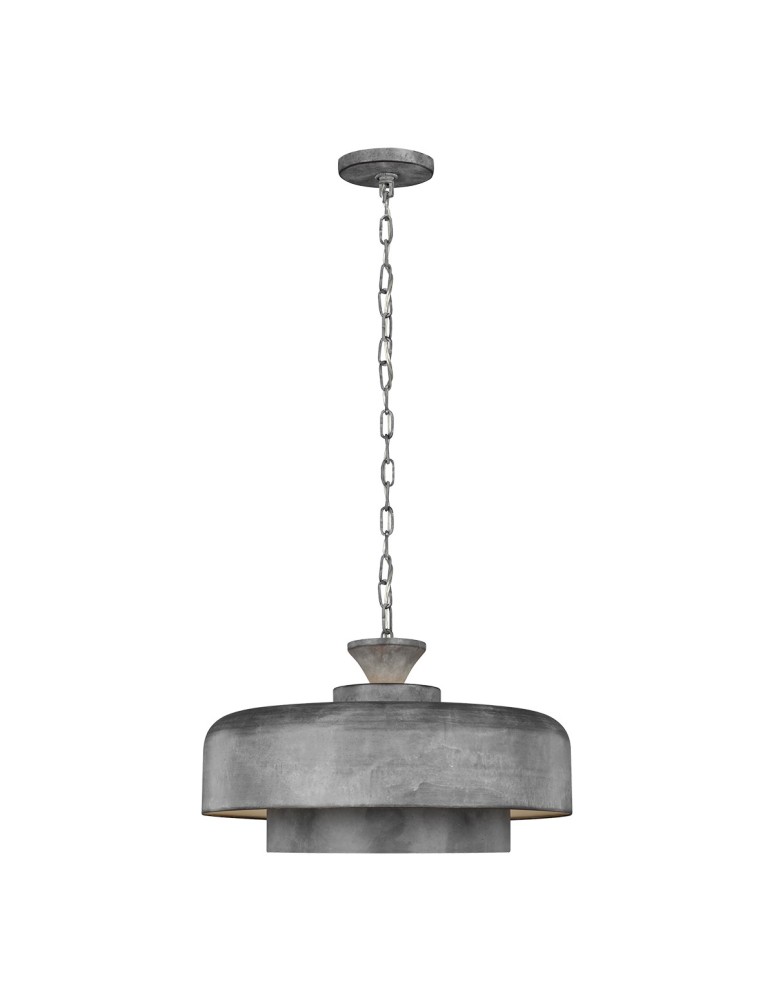 Lampy wiszące - Elstead HAYMARKET Wisząca E27 1x60W Cynkowy FE-HAYMARKET-P - produkt kolory-swiatla.pl 1