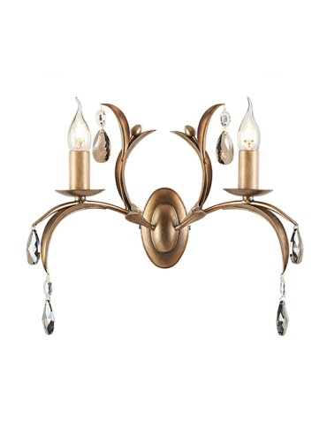 Elstead Lighting Interior Kinkiet LILY 2x60W E14 LL2 ANT BRZ