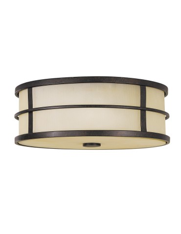 Elstead FUSION Plafon E27 3x60W Brązowy FE-FUSION-F
