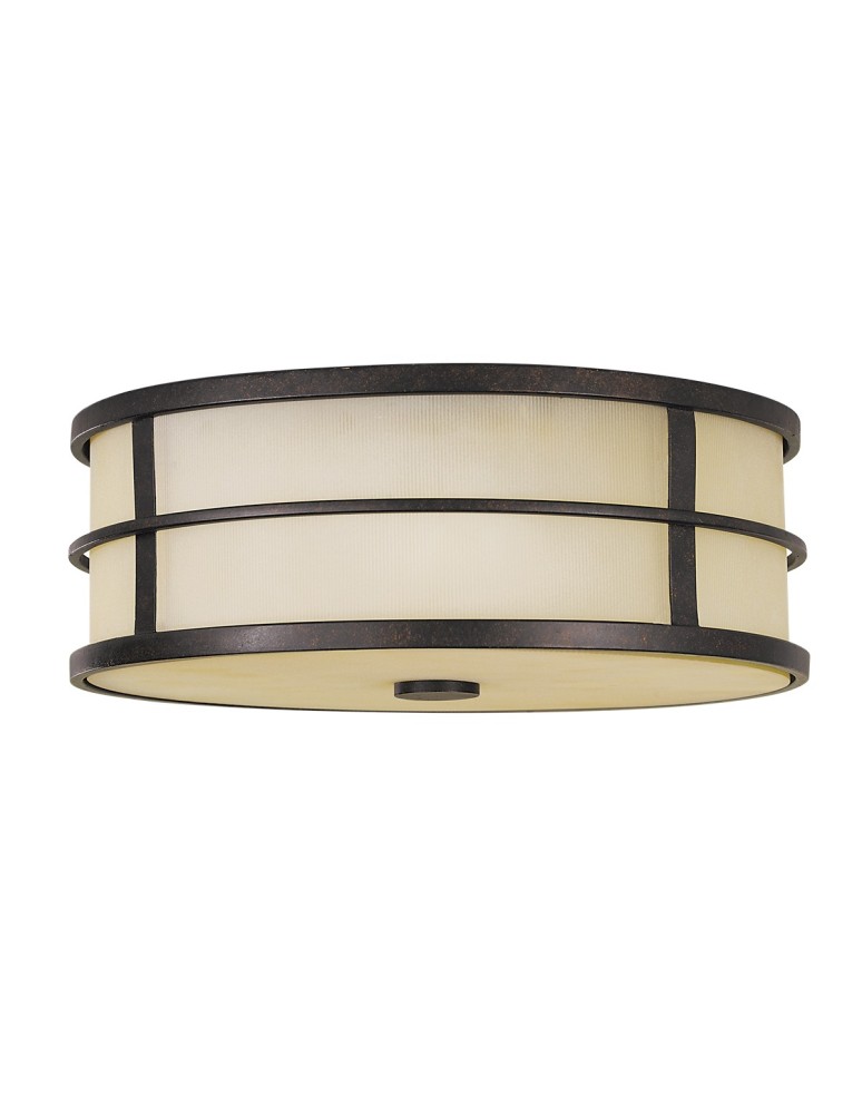 Lampy sufitowe - Elstead FUSION Plafon E27 3x60W Brązowy FE-FUSION-F - produkt kolory-swiatla.pl 1
