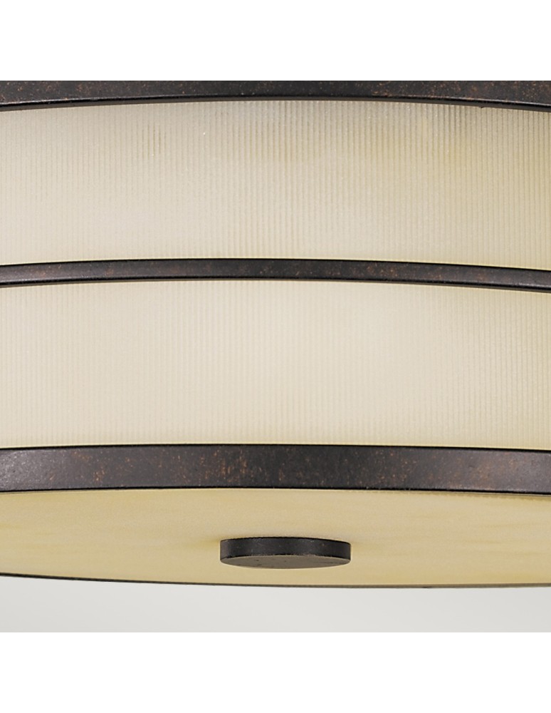 Lampy sufitowe - Elstead FUSION Plafon E27 3x60W Brązowy FE-FUSION-F - product kolory-swiatla.pl 4