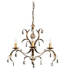 Żyrandole - Elstead Lighting Interior Wisząca LILY 3x60W E14 LL3 ANT BRZ - produkt 1