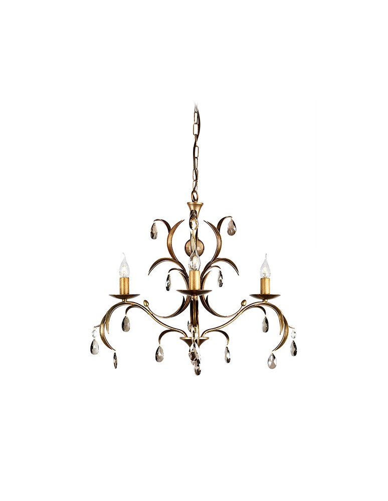Żyrandole - Elstead Lighting Interior Wisząca LILY 3x60W E14 LL3 ANT BRZ - produkt kolory-swiatla.pl 1