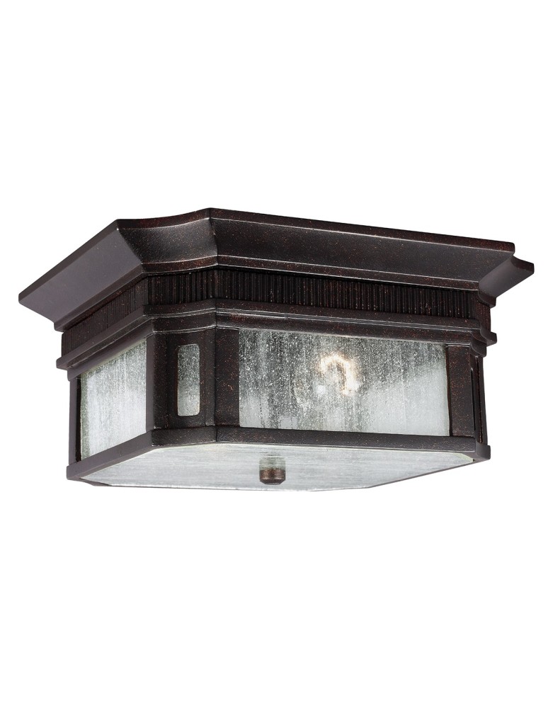 Lampy zewnętrzne sufitowe - Elstead FEDERAL Plafon Zewnętrzna E27 2x60W IP44 Brązowy FE-FEDERAL-F - produkt kolory-swiatla.pl 1