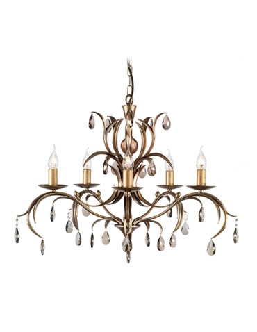Elstead Lighting Interior Wisząca LILY 5x60W E14 LL5 ANT BRZ