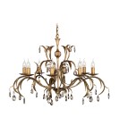 Żyrandole - Elstead Lighting Interior Wisząca LILY 8x60W E14 LL8 ANT BRZ - product 1
