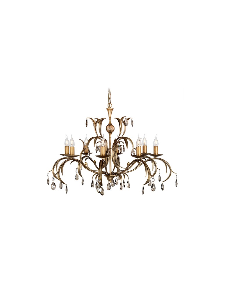 Żyrandole - Elstead Lighting Interior Wisząca LILY 8x60W E14 LL8 ANT BRZ - produkt kolory-swiatla.pl 1