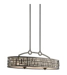 Lampy wiszące z abażurem - Elstead Lighting Kichler Wisząca LOOM OVAL ISLAND 4x100W E27 KL/LOOM/ISLE - product 1