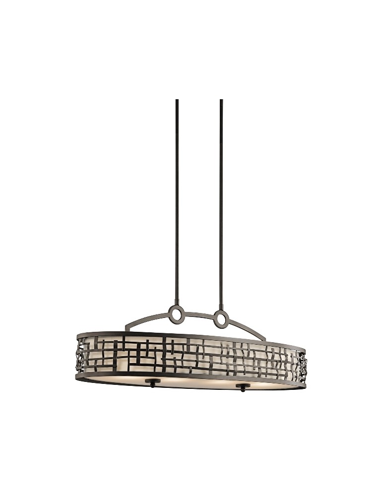 Lampy wiszące z abażurem - Elstead Lighting Kichler Wisząca LOOM OVAL ISLAND 4x100W E27 KL/LOOM/ISLE - produkt kolory-swiatla.pl 1