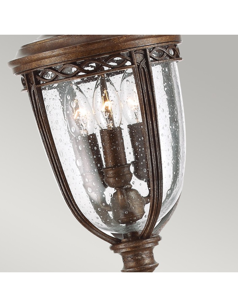 Lampy ogrodowe stojące - Elstead ENGLISH BRIDLE Stojąca Zewnętrzna E14 3x60W IP44 Brązowy FE-EB4-M-BRB - product kolory-swiatla.pl 3