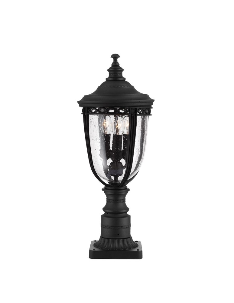 Lampy ogrodowe stojące - Elstead ENGLISH BRIDLE Stojąca Zewnętrzna E14 3x60W IP44 Czarny FE-EB3-M-BLK - produkt kolory-swiatla.pl 1
