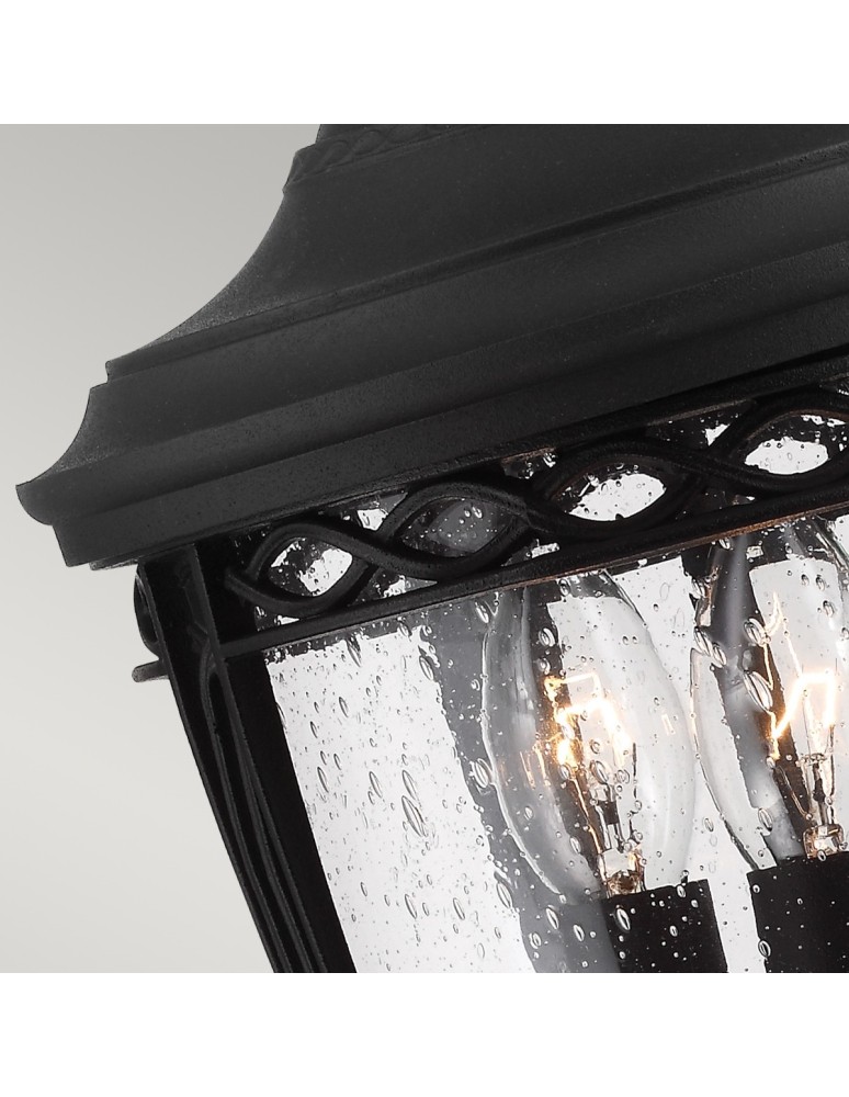 Elstead ENGLISH BRIDLE Stojąca Zewnętrzna E14 3x60W IP44 Czarny FE-EB3-M-BLK