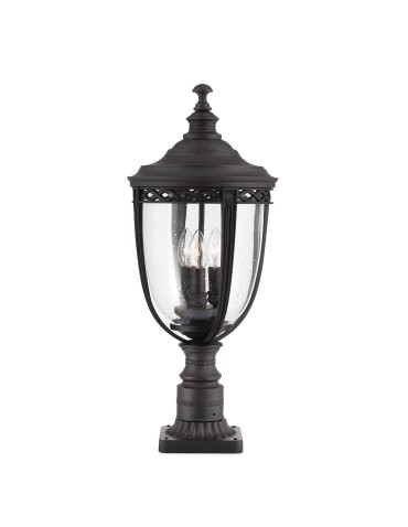 Elstead ENGLISH BRIDLE Stojąca Zewnętrzna E14 3x60W IP44 Czarny FE-EB3-L-BLK