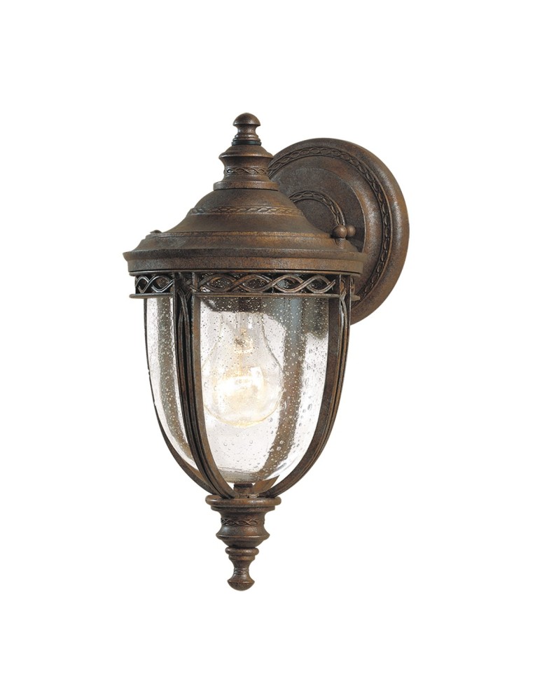 Kinkiety zewnętrzne - Elstead ENGLISH BRIDLE Kinkiet E27 1x60W IP44 Brązowy FE-EB2-S-BRB - produkt kolory-swiatla.pl 1