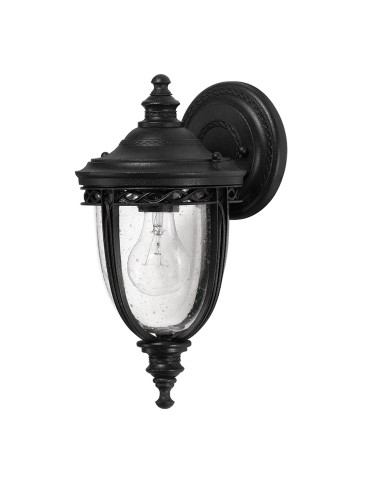 Elstead ENGLISH BRIDLE Kinkiet E27 1x60W IP44 Czarny FE-EB2-S-BLK