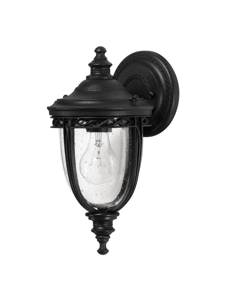 Kinkiety zewnętrzne - Elstead ENGLISH BRIDLE Kinkiet E27 1x60W IP44 Czarny FE-EB2-S-BLK - produkt kolory-swiatla.pl 1