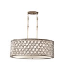 Lampy wiszące z abażurem - Elstead Lighting Feiss Wisząca LUCIA OVAL 3x100W E27 FE/LUCIA/P/A - product 1