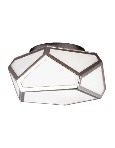 Elstead DIAMOND Plafon E27 2x60W Nikiel FE-DIAMOND-F