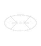 Lampy wiszące z abażurem - Elstead Lighting Feiss Wisząca LUCIA OVAL 3x100W E27 FE/LUCIA/P/A - product 3