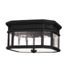 Lampy zewnętrzne sufitowe - Elstead COTSWOLD LANE Plafon E27 2x60W IP44 Czarny FE-COTSLN-F-BK - product 1