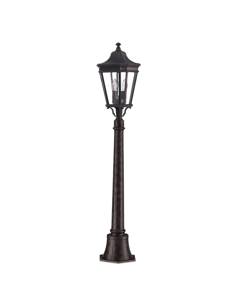 Lampy ogrodowe stojące - Elstead COTSWOLD LANE Stojąca Zewnętrzna E14 2x60W IP44 Brązowy FE-COTSLN4-M-GB - produkt kolory-swiatla.pl 1