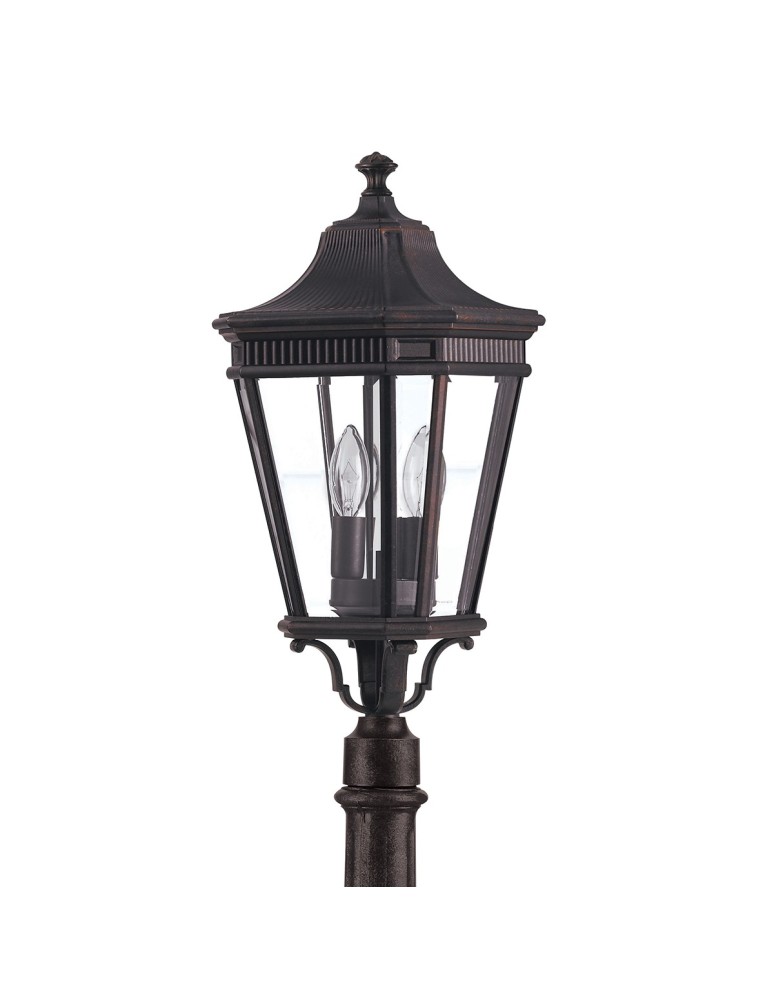 Lampy ogrodowe stojące - Elstead COTSWOLD LANE Stojąca Zewnętrzna E14 2x60W IP44 Brązowy FE-COTSLN4-M-GB - product kolory-swiatla.pl 2