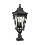 Lampy ogrodowe stojące - Elstead COTSWOLD LANE Stojąca Zewnętrzna E14 3x60W IP44 Czarny FE-COTSLN3-L-BK - product 1