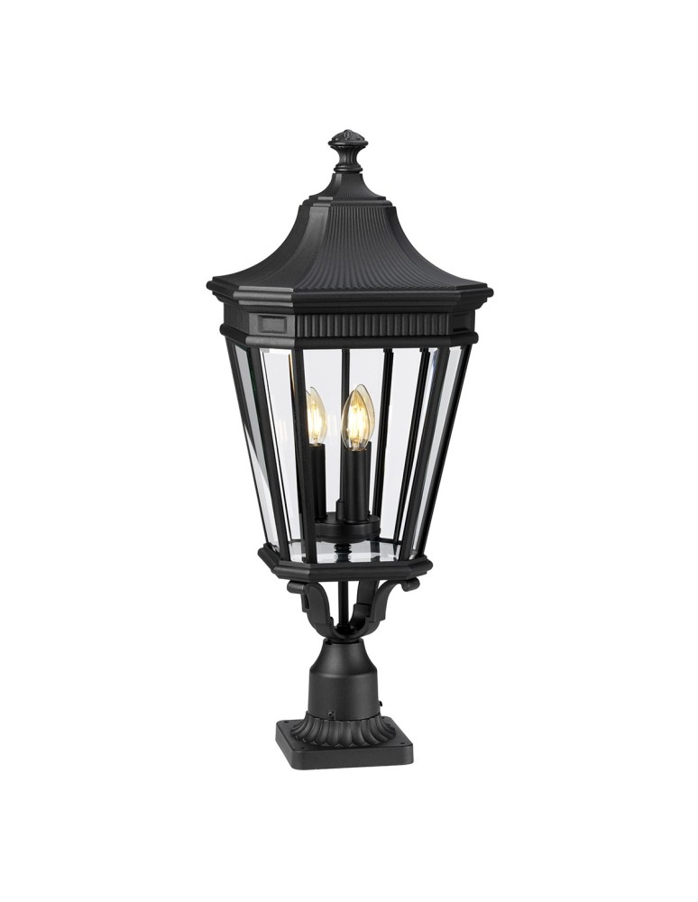 Lampy ogrodowe stojące - Elstead COTSWOLD LANE Stojąca Zewnętrzna E14 3x60W IP44 Czarny FE-COTSLN3-L-BK - produkt kolory-swiatla.pl 1