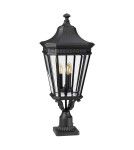 Lampy ogrodowe stojące - Elstead COTSWOLD LANE Stojąca Zewnętrzna E14 3x60W IP44 Czarny FE-COTSLN3-L-BK - product 2