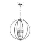 Lampy wiszące w stylu Hampton - Elstead CORINNE Wisząca E14 6x60W Nikiel FE-CORINNE-6P-L - product 1