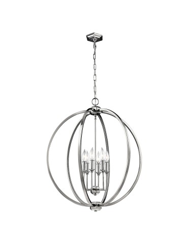 Elstead CORINNE Wisząca E14 6x60W Nikiel FE-CORINNE-6P-L