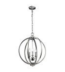 Lampy wiszące w stylu Hampton - Elstead CORINNE Wisząca E14 3x60W Nikiel FE-CORINNE-3P-M - product 1
