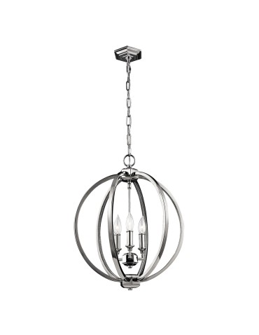 Elstead CORINNE Wisząca E14 3x60W Nikiel FE-CORINNE-3P-M