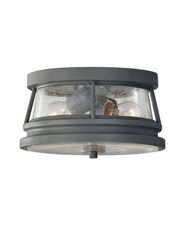 Elstead CHELSEA HARBOR Plafon E27 2x60W IP44 Grafitowy FE-CHELSEAHBR-F