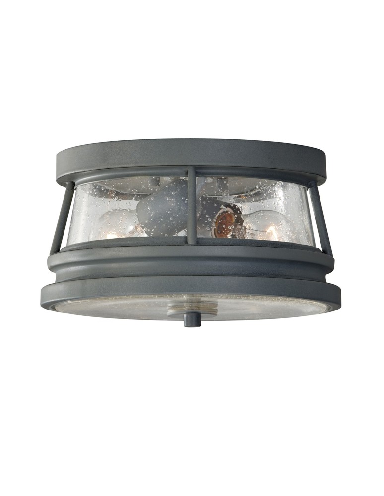 Lampy zewnętrzne sufitowe - Elstead CHELSEA HARBOR Plafon E27 2x60W IP44 Grafitowy FE-CHELSEAHBR-F - produkt kolory-swiatla.pl 1