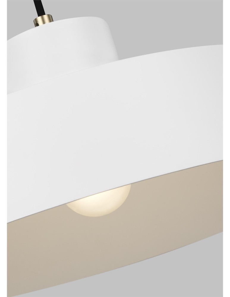 Lampy wiszące - Elstead CANDOR Wisząca E27 1x60W Biały FE-CANDOR-P - product kolory-swiatla.pl 2