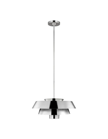 Elstead BRISBIN Wisząca E27 1x60W Nikiel FE-BRISBIN-PN