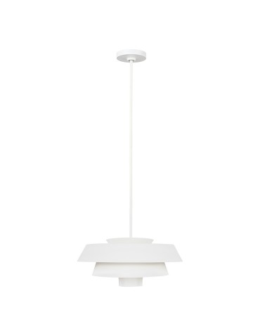 Elstead BRISBIN Wisząca E27 1x60W Biały FE-BRISBIN-MW