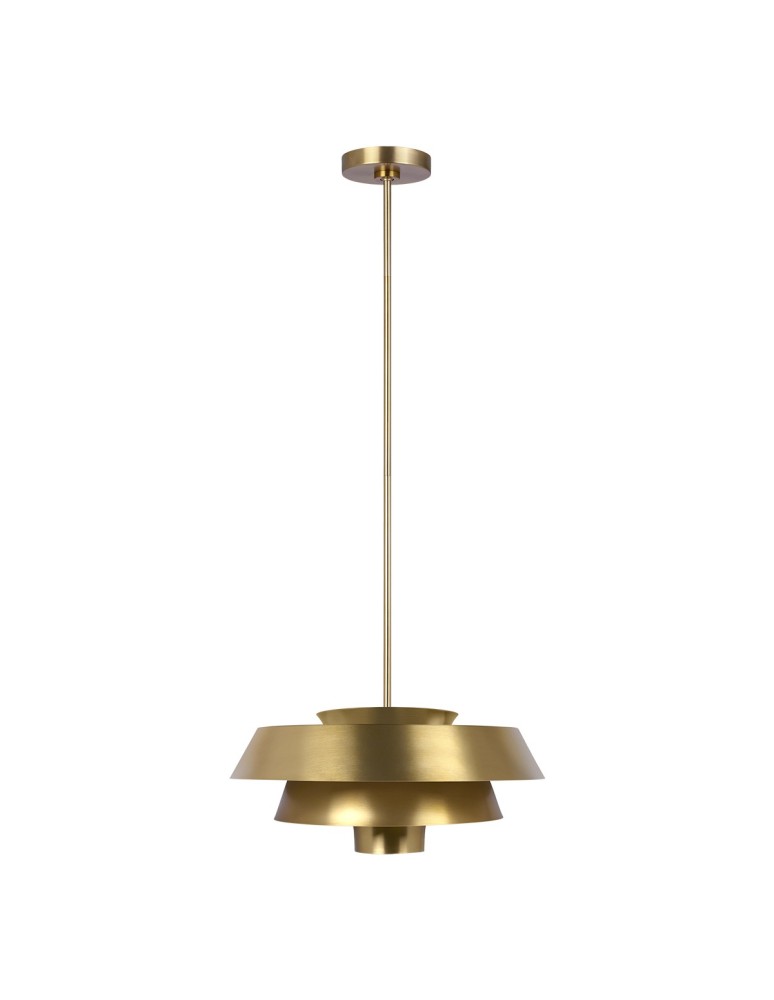 Lampy wiszące - Elstead BRISBIN Wisząca E27 1x60W Mosiądz FE-BRISBIN-BB - produkt kolory-swiatla.pl 1
