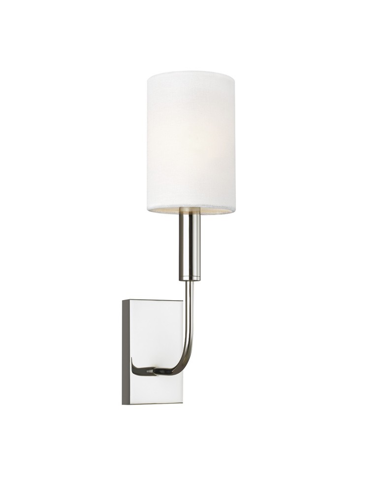 Kinkiety z abażurem - Elstead BRIANNA Kinkiet E14 1x60W Nikiel FE-BRIANNA1-PN - produkt kolory-swiatla.pl 1