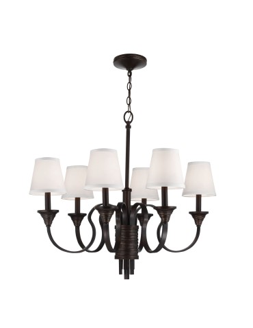 Elstead ARBOR CREEK Żyrandol E14 6x60W Brązowy FE-ARBOR-CREEK6