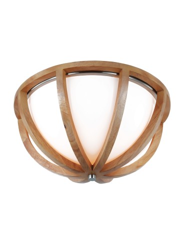 Elstead ALLIER Plafon E27 2x60W Brązowy/Stalowy FE-ALLIER-F-LW