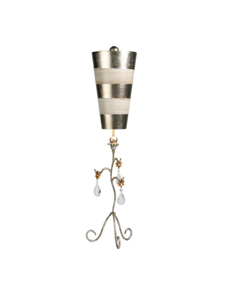 Lampy stołowe - Elstead TIVOLI Lampa Stołowa E27 1x60W Srebrny/Kremowy FB-TIVOLI-TL-SV - produkt kolory-swiatla.pl 1