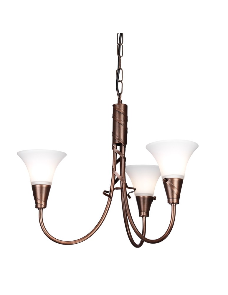 Żyrandole retro - Elstead EMILY Żyrandol E14 3x60W Miedziany EM3-COPPER - produkt kolory-swiatla.pl 1