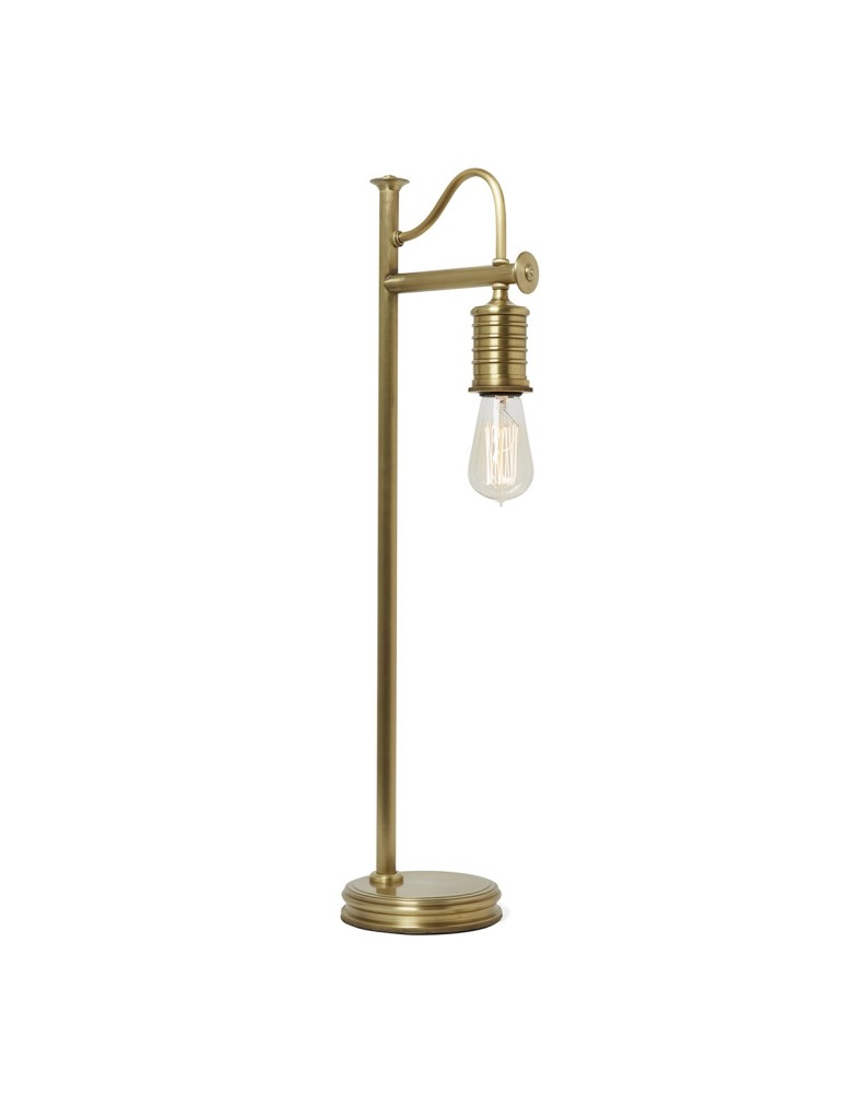 Lampy stołowe loftowe - industrialne - Elstead DOUILLE Lampa Stołowa E27 1x60W Mosiądz Antyczny DOUILLE-TL-AB - produkt kolory-swiatla.pl 1