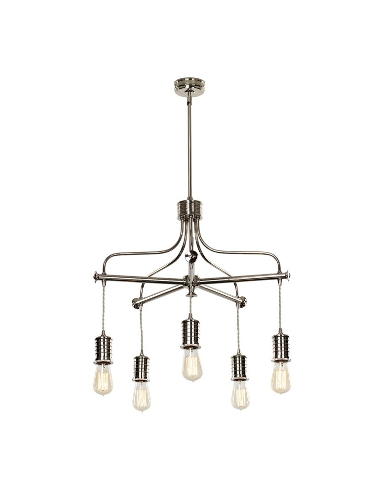 Żyrandole - Elstead DOUILLE Żyrandol E27 5x60W Nikiel DOUILLE5-PN - produkt kolory-swiatla.pl 1