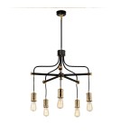 Żyrandole - Elstead DOUILLE Żyrandol E27 5x60W Czarny/Mosiądz DOUILLE5-BPB - product 1