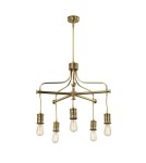 Żyrandole - Elstead DOUILLE Żyrandol E27 5x60W Mosiądz Antyczny DOUILLE5-AB - product 1