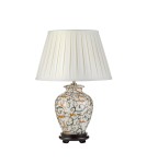 Lampy stołowe klasyczne - Elstead SOLING Lampa Stołowa E27 1x60W Kremowy/Pomarańczowy DL-SOLING-TL - product 1